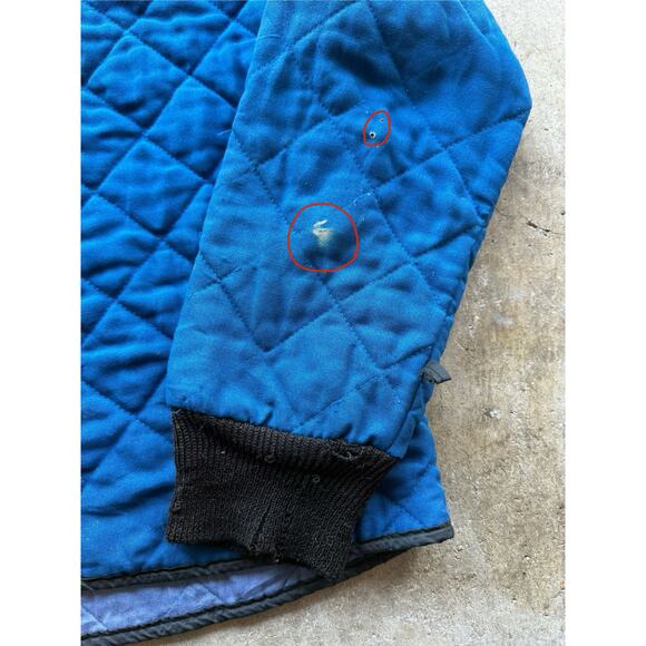 VTG 80s/90s Workrite Blue Quilted Bomber Work Jacket Size XL Made In USA - Picture 7 of 7